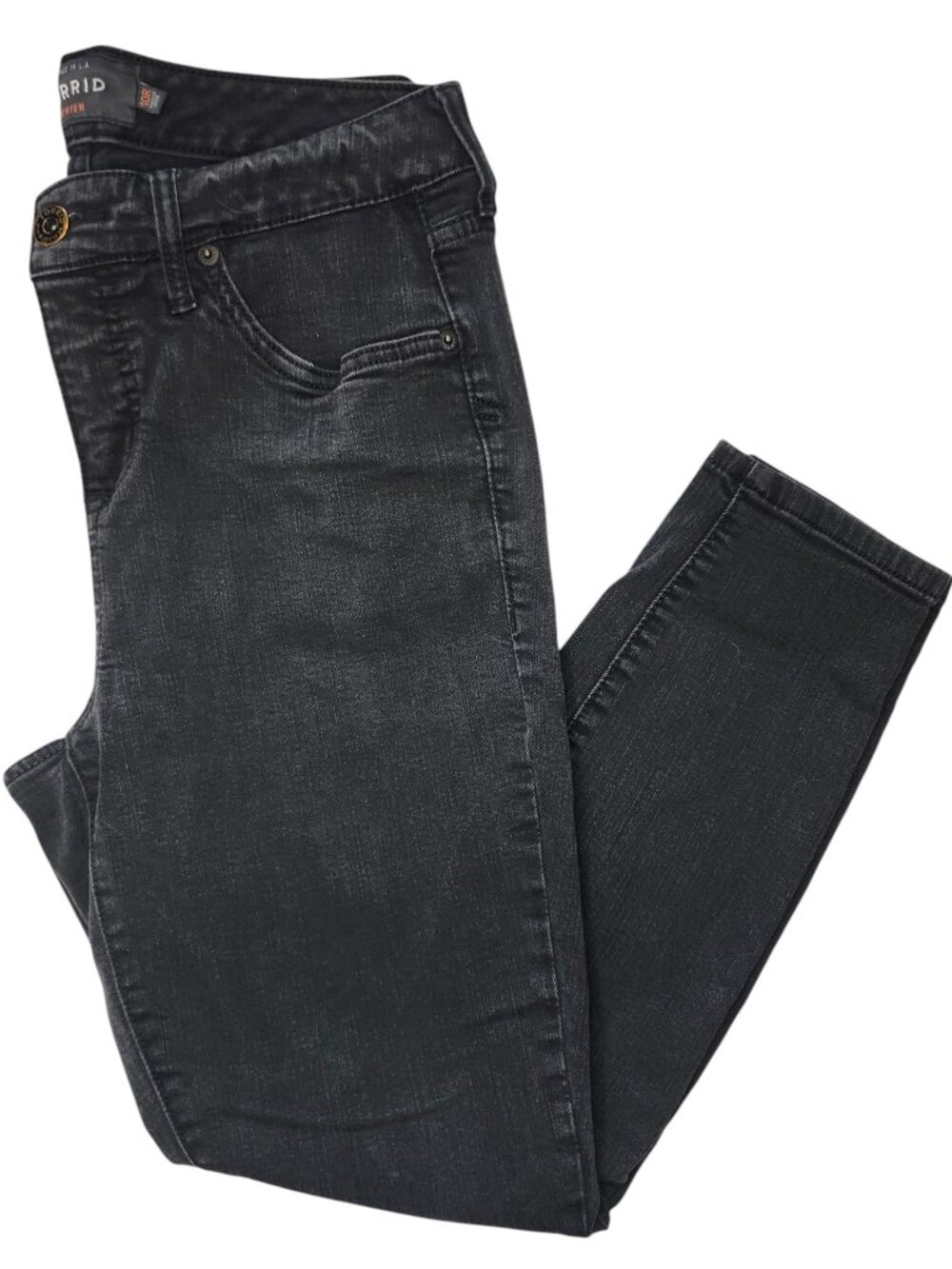 Torrid Black Wash High Rise Curvy Ankle Jeans Size 10